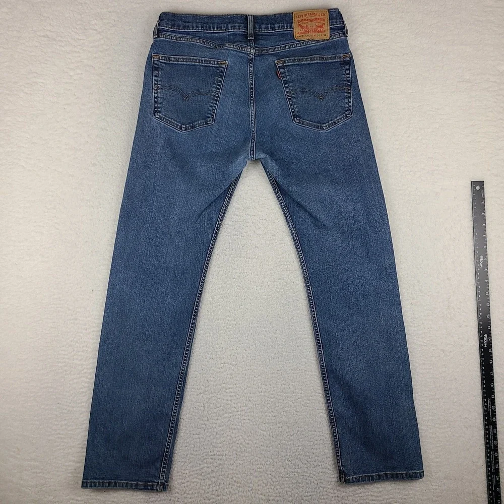 Levi's 506 Jeans Mens 34x32 Blue Straight Medium Wash Denim‎